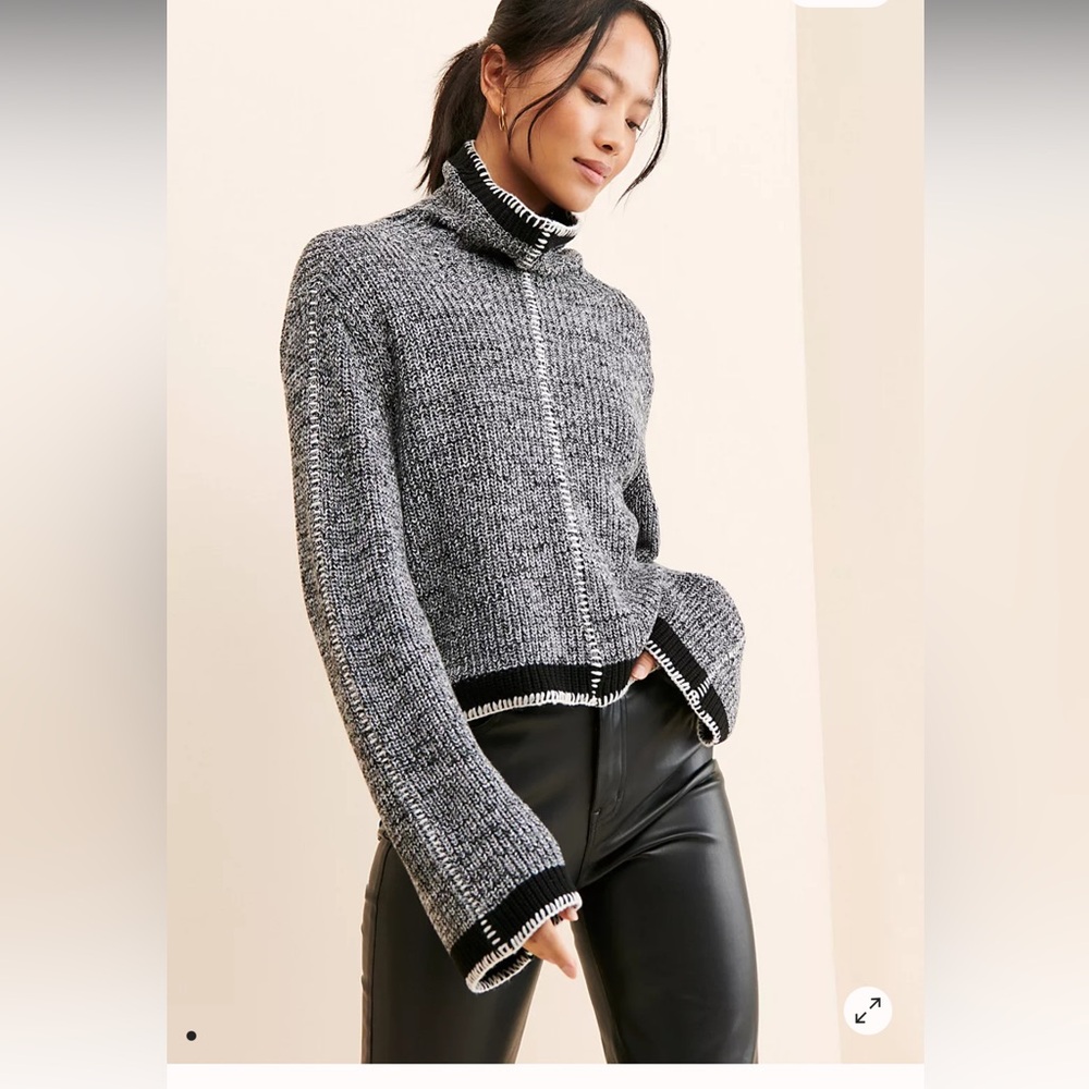 Hosbjerg Cutout Turtleneck Sweater Free People